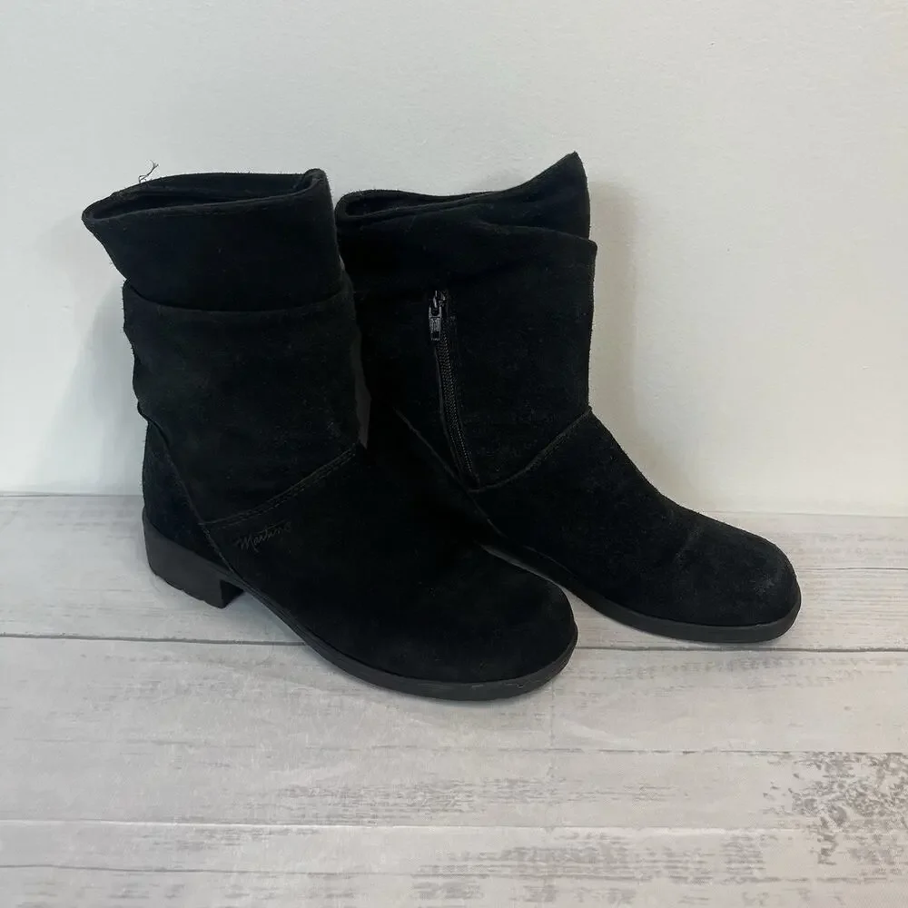Martino Canadian Suede Leather Slouch Boots Women's 9M Winter Outdoor Ski Lodge